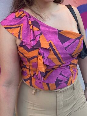 Zara cropped blouse